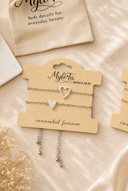 Connected Forever – Mom & Mini Armband Set ♡