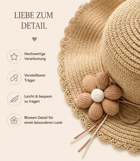 Mama & Mini Set – Strohhut & Tasche | Perfekt für Sommer & besondere Momente