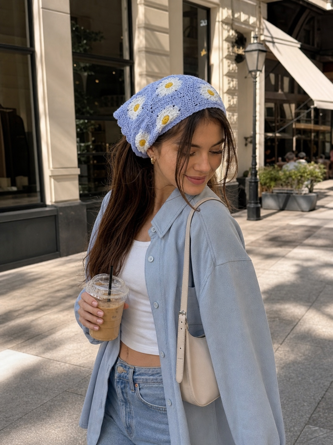 Mylo’Ta Häkel-Headscarf 🤍 Handmade Crochet Kopftuch für Damen, Teenager & Kinder ✨ One Size