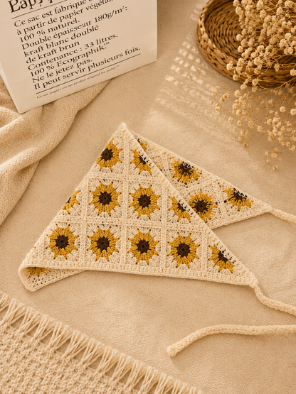 Mylo’Ta Häkel-Headscarf 🤍 Handmade Crochet Kopftuch für Damen, Teenager & Kinder ✨ One Size