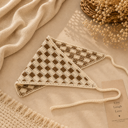 Mylo’Ta Häkel-Headscarf 🤍 Handmade Crochet Kopftuch für Damen, Teenager & Kinder ✨ One Size