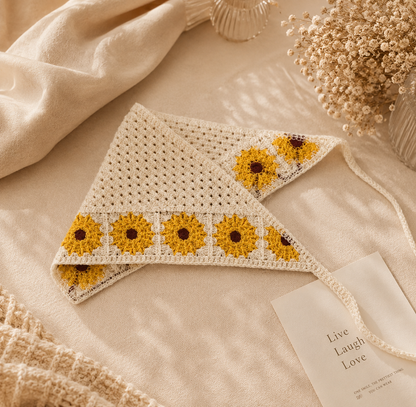 Mylo’Ta Häkel-Headscarf 🤍 Handmade Crochet Kopftuch für Damen, Teenager & Kinder ✨ One Size
