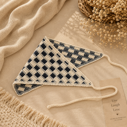 Mylo’Ta Häkel-Headscarf 🤍 Handmade Crochet Kopftuch für Damen, Teenager & Kinder ✨ One Size