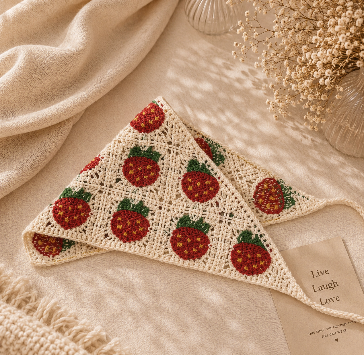Mylo’Ta Häkel-Headscarf 🤍 Handmade Crochet Kopftuch für Damen, Teenager & Kinder ✨ One Size
